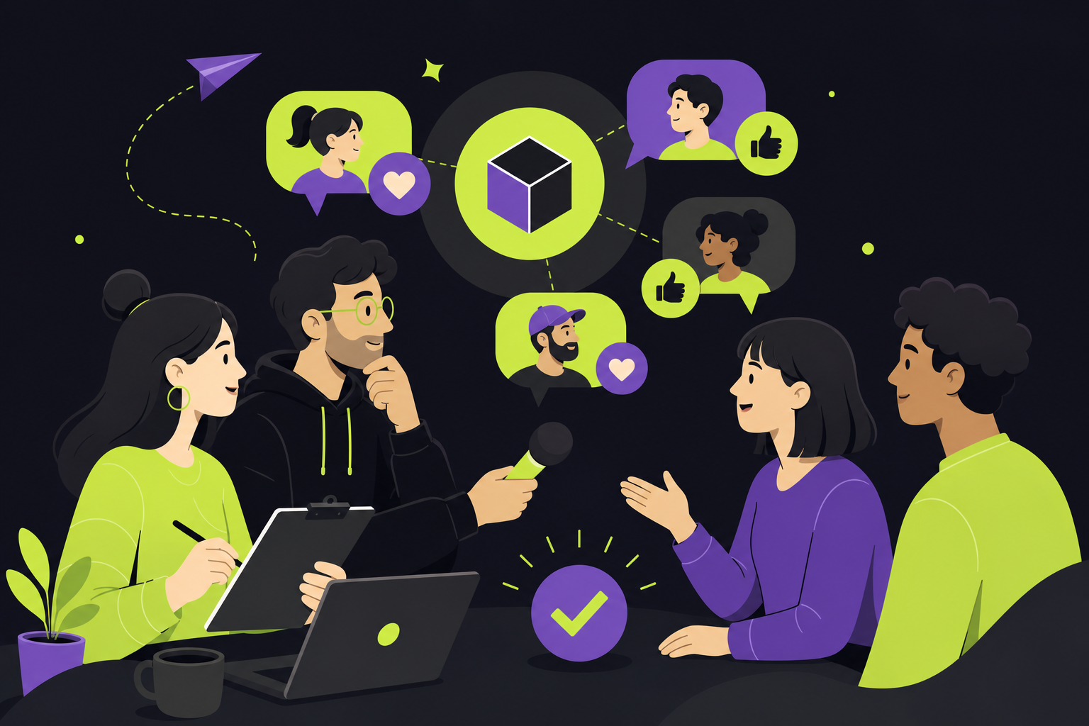 Founders validating ideas with real users — the core of every successful MVP.
